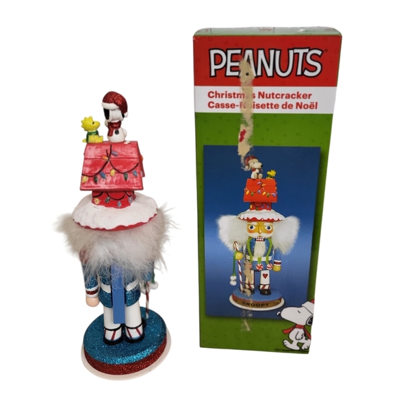 Peanuts Snoopy Christmas Nutcracker Figurine with Box – Holiday Decor - Picture 5 of 8